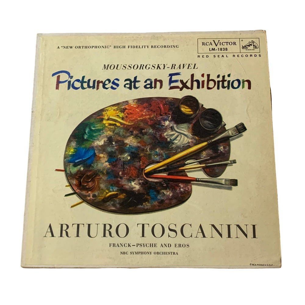 Arturo Toscanini Pictures at an Exhibition RCA Victor Red Seal LP LM-1838 Vinyl